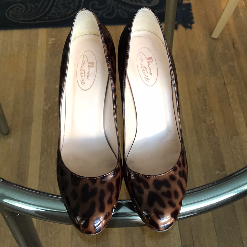 Brown’s Couture leopard print patent pumps